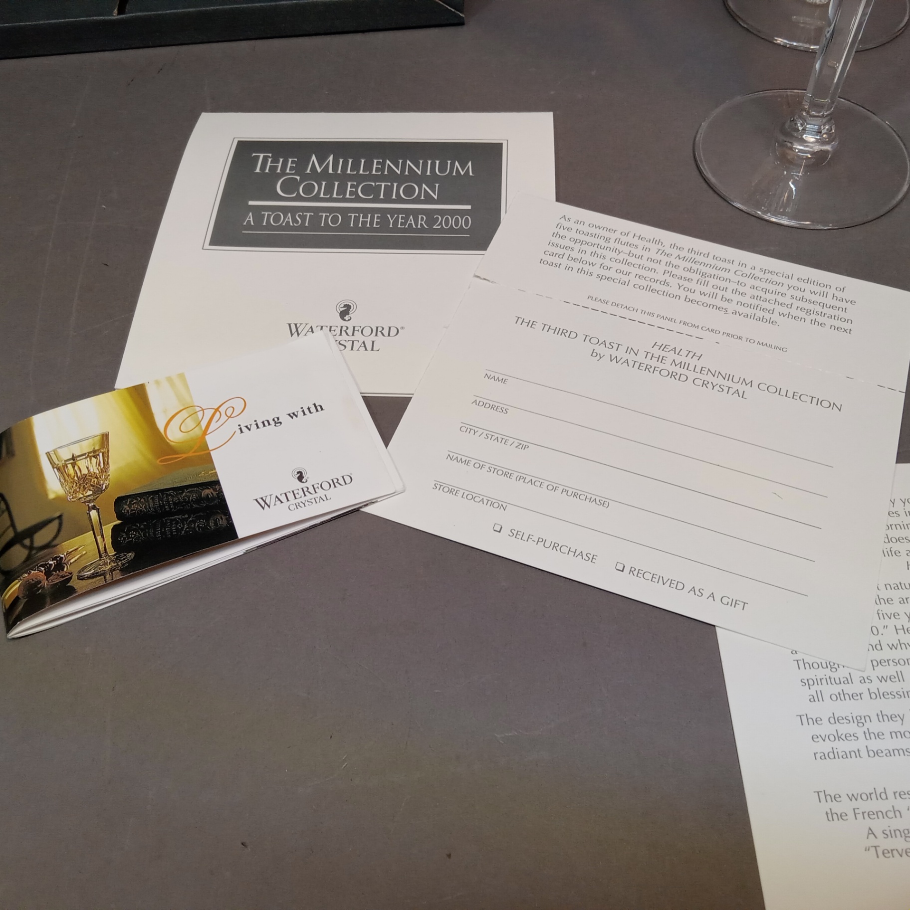 Waterford Millenium Toasting Flutes - Health - image 4 of 7