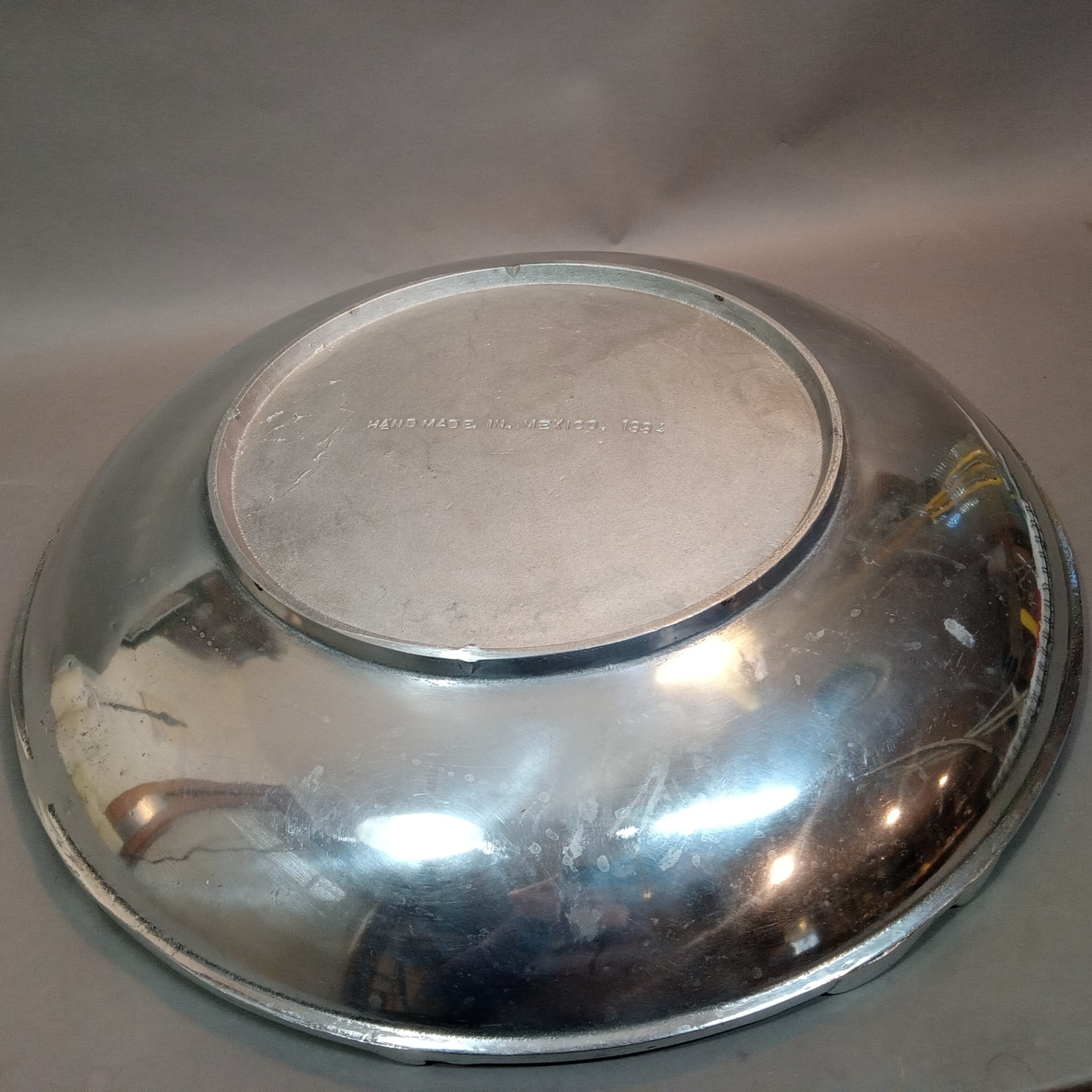 Large Pewter Charger & Battery-Operated Candles - image 11 of 12