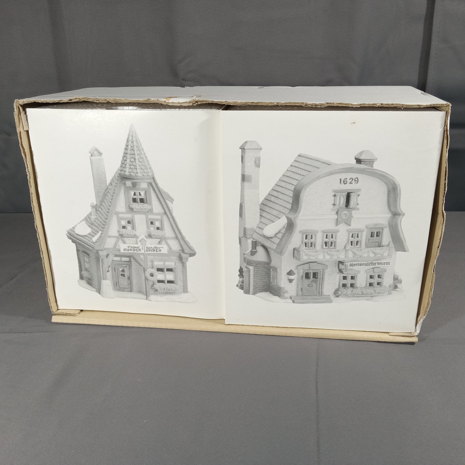  Dept. 56 Alpine Village Series - Kukuck Uhren + Metterniche Wurst - image 1 of 9