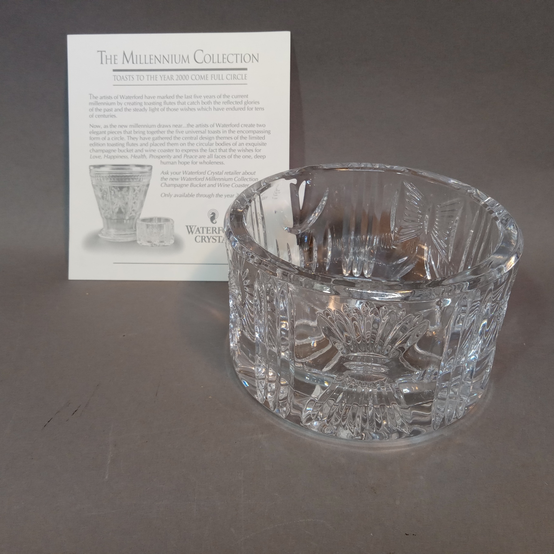 Waterford Millenium Collection Wine Coaster - image 1 of 10