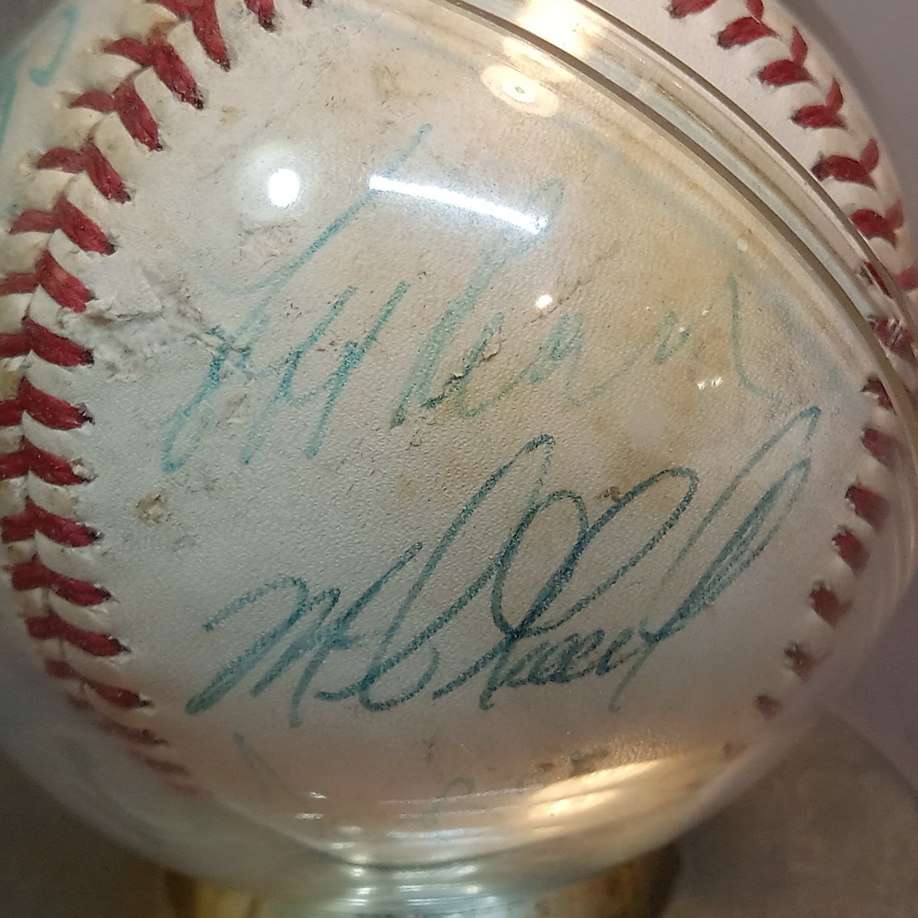 1990/1991 Signed Boston Red Sox Baseball - image 3 of 9