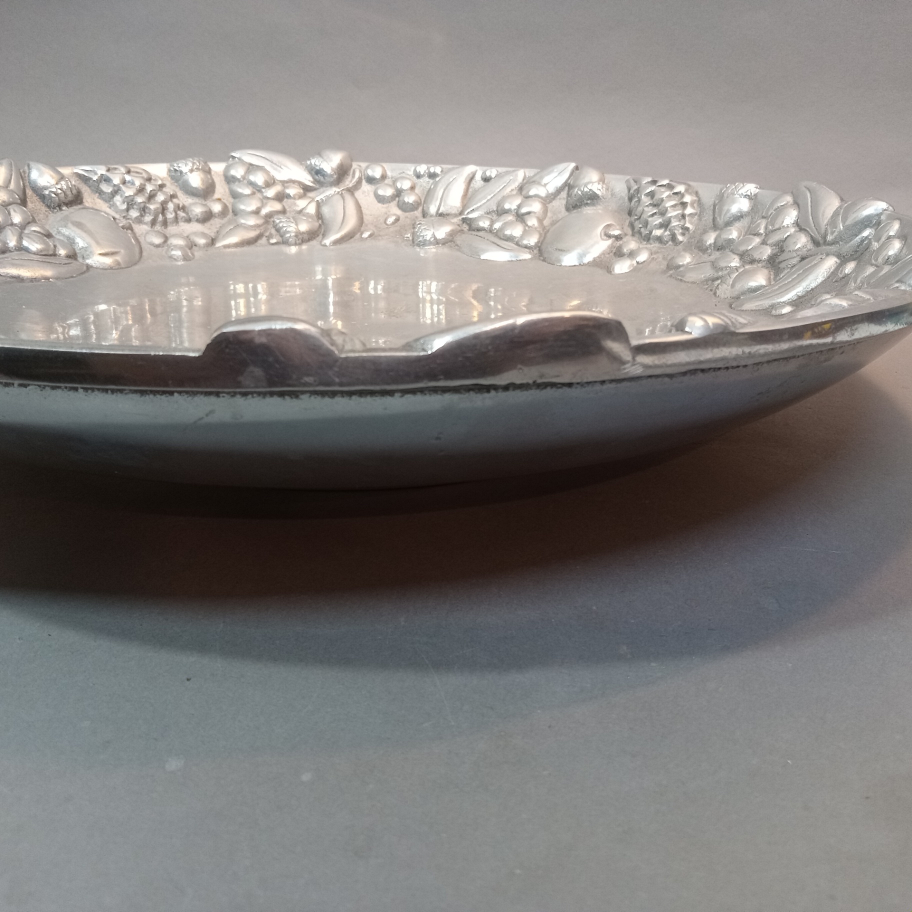 Large Pewter Charger & Battery-Operated Candles - image 10 of 12