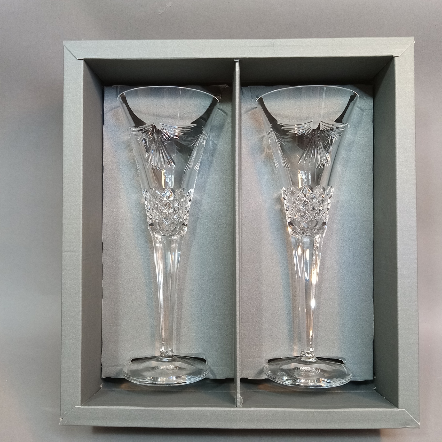 Waterford Millenium Toasting Flutes - Peace - image 1 of 7