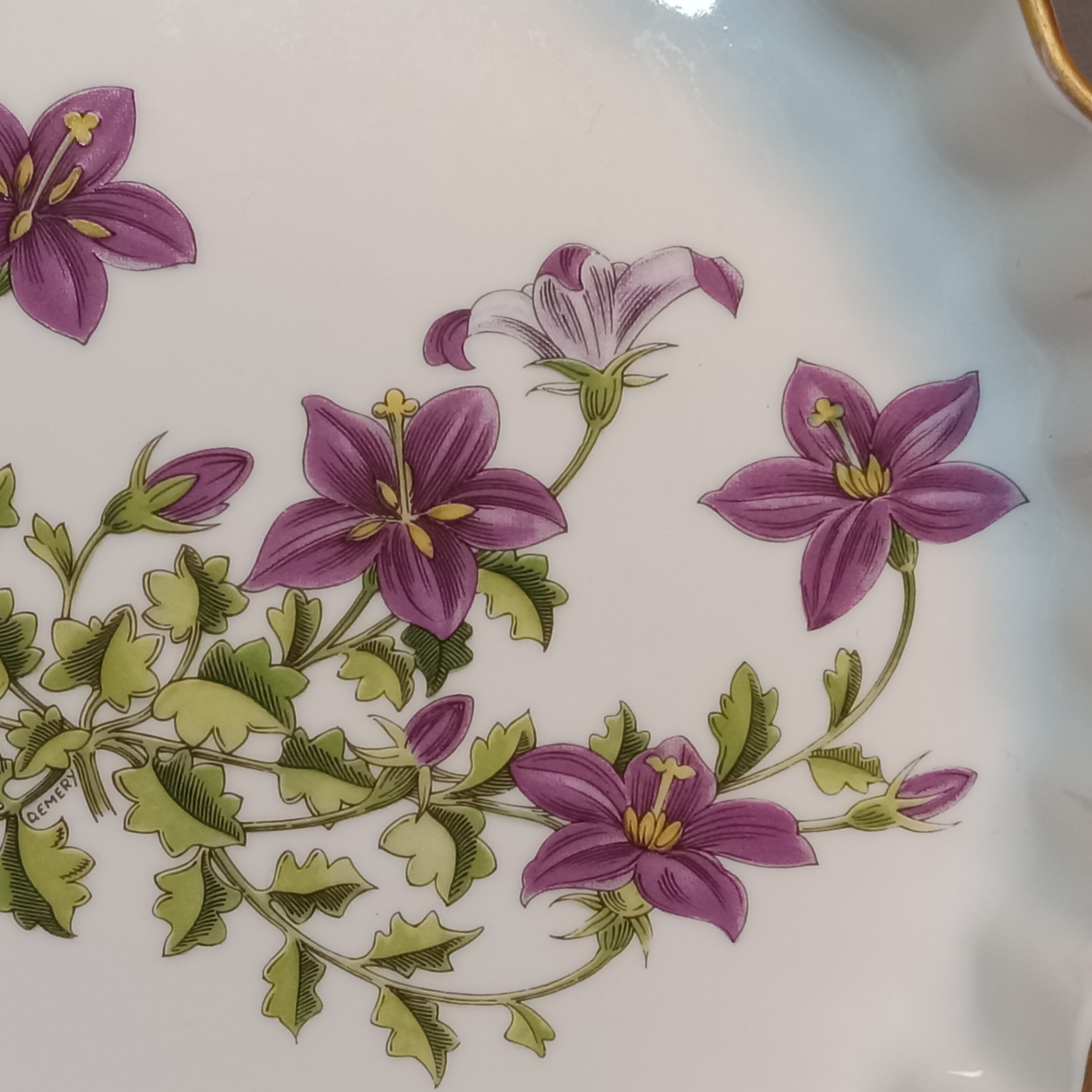 Spode Saffron Flowers Baking Dishes - Purple Lilies - image 3 of 10