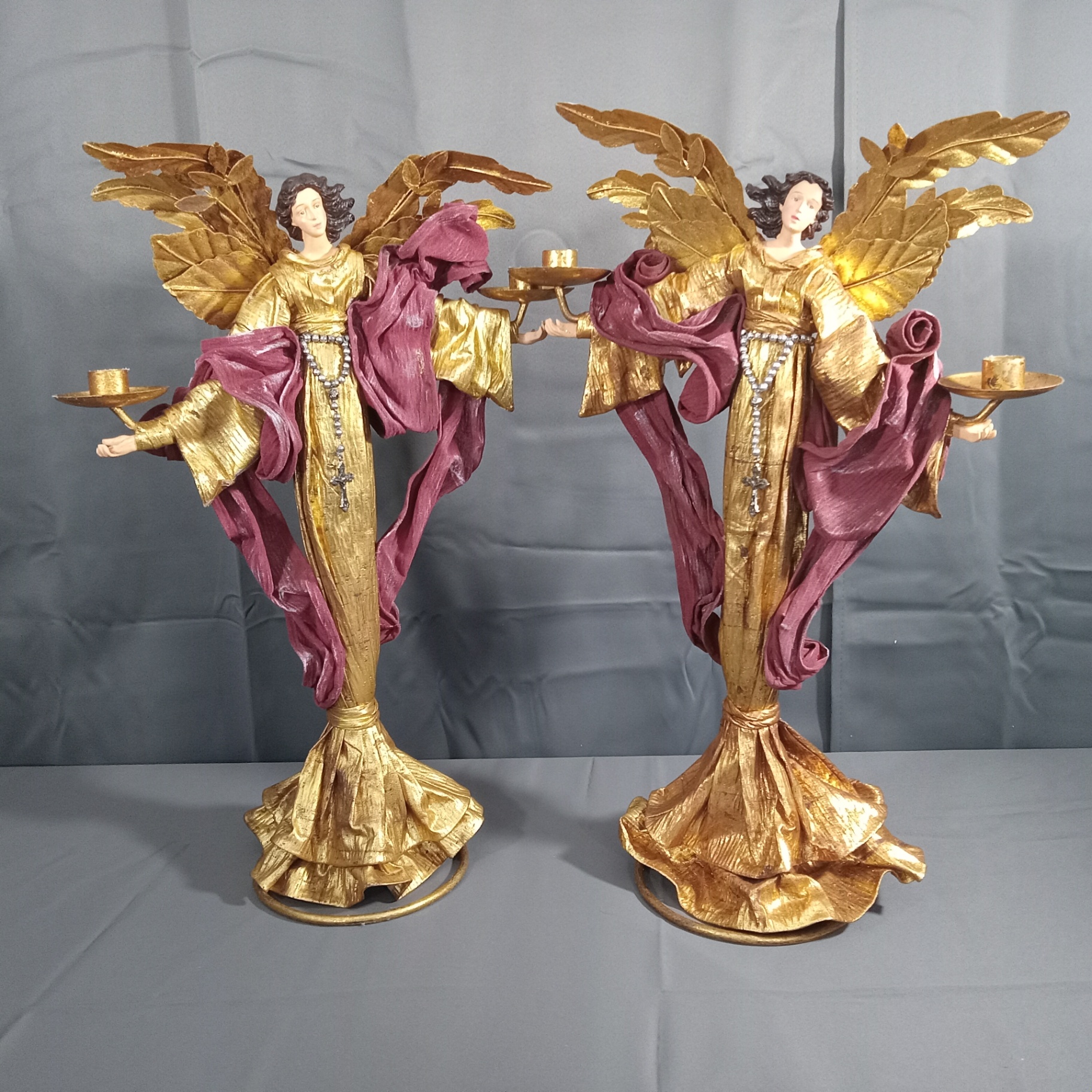 Tall Angel Candle Holders - image 1 of 12