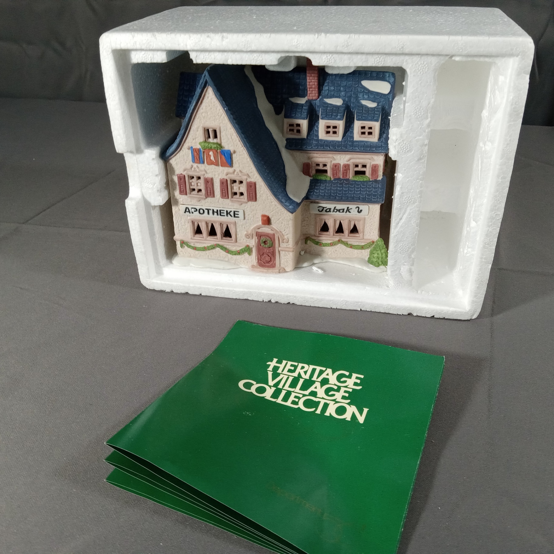  Dept. 56 Alpine Village Series - Chelsea Lane Shoppers, Milch-Kase + Apotek - image 9 of 12