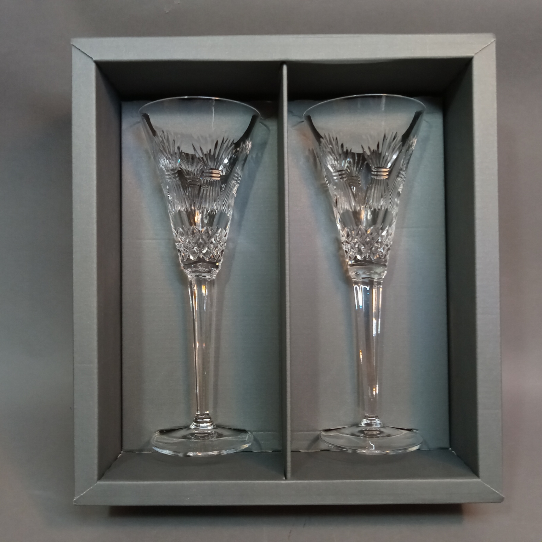 Waterford Millenium Toasting Flutes - Prosperity - image 1 of 8