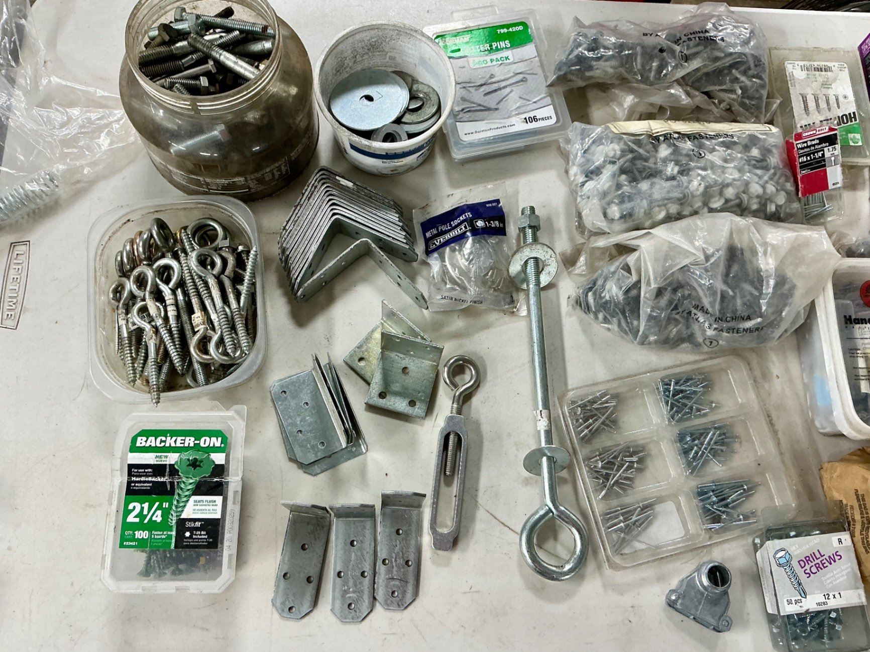 Assorted hardware fasteners and fittings - image 2 of 5