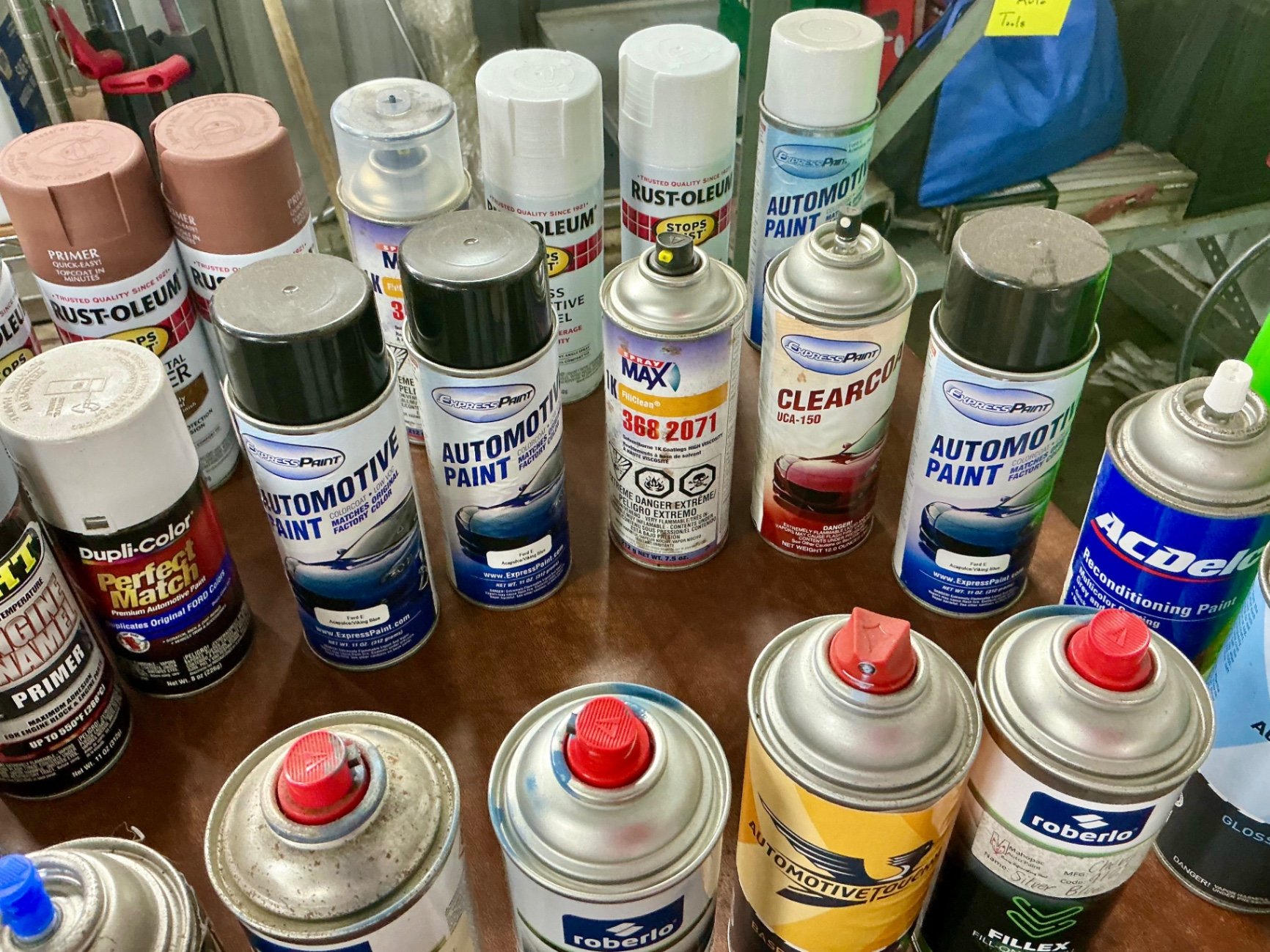 Assorted automotive spray paints and primers - image 4 of 10