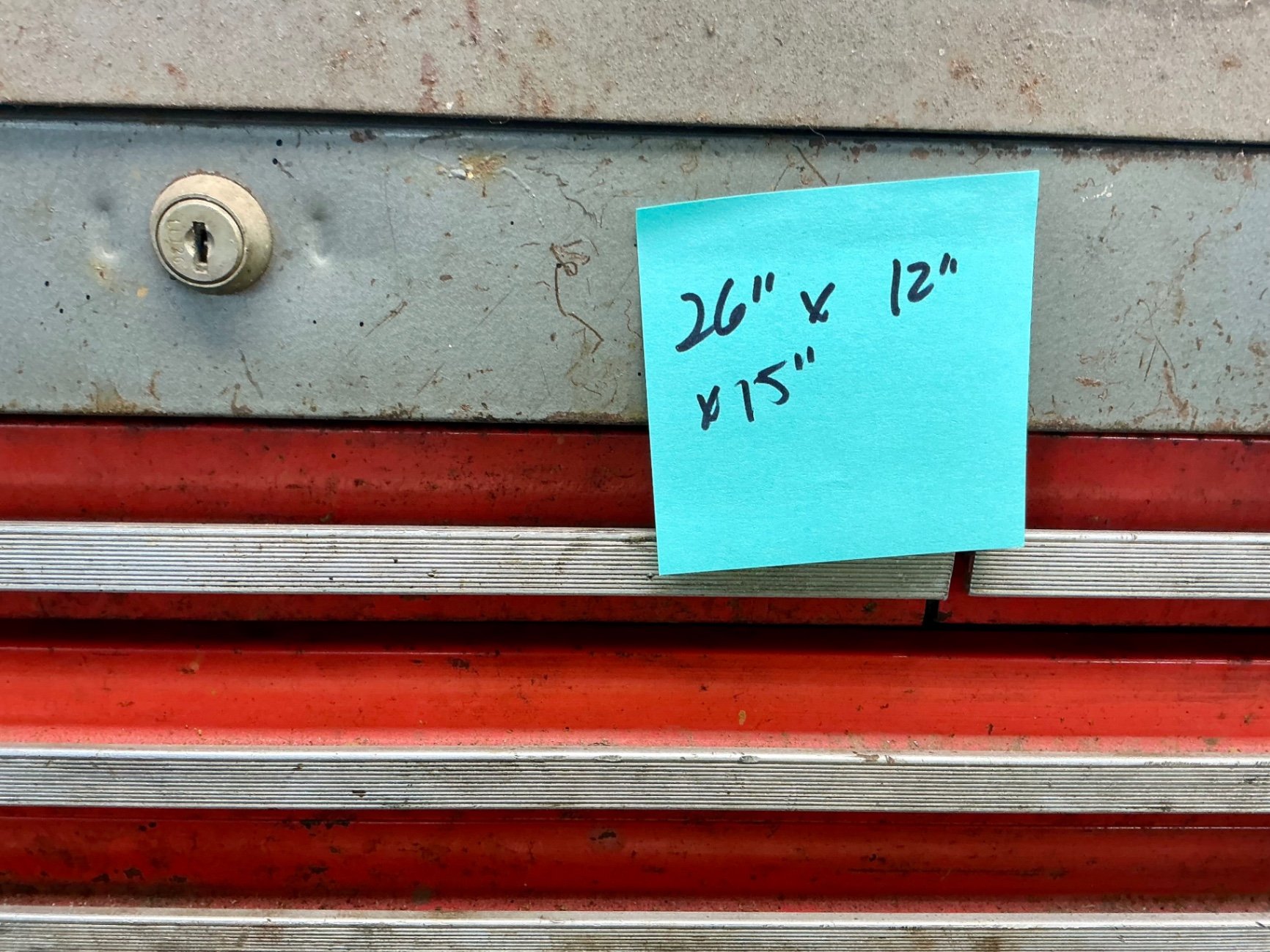 Vintage U.S. General Roling Tool Chest & Craftsmanship chest on top. - image 6 of 6