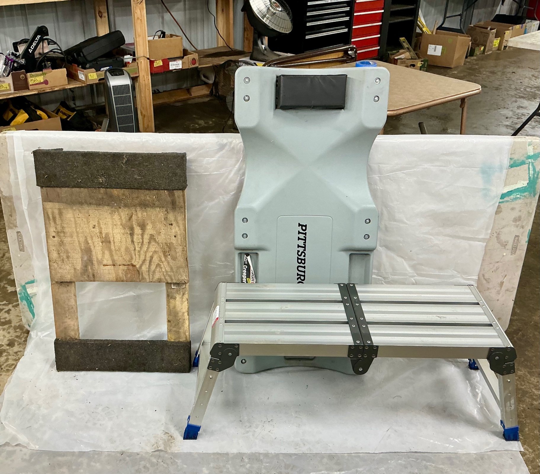 Car Creeper, Dolly and folding work stool - image 1 of 8