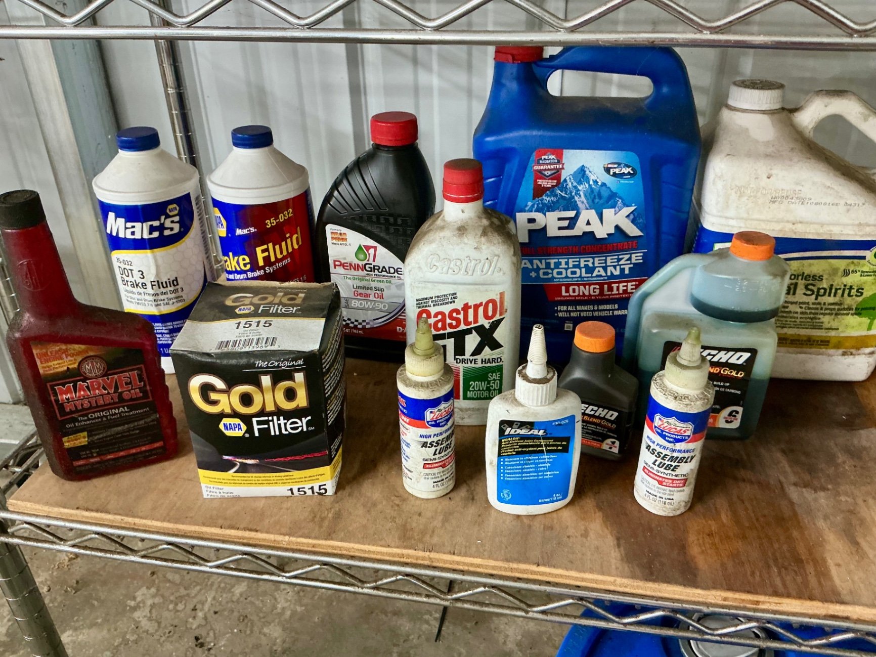 Assorted automotive maintenance fluids, sealants, and cleaners - image 5 of 7