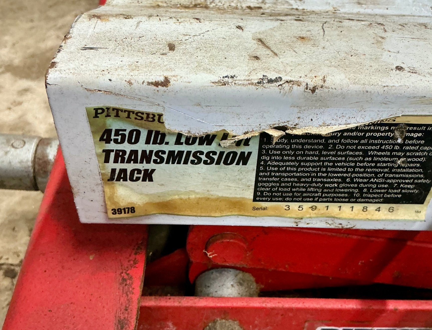 Pittsburgh 2-Ton Load Leveler and 450-lb Transmission Jack - image 6 of 6