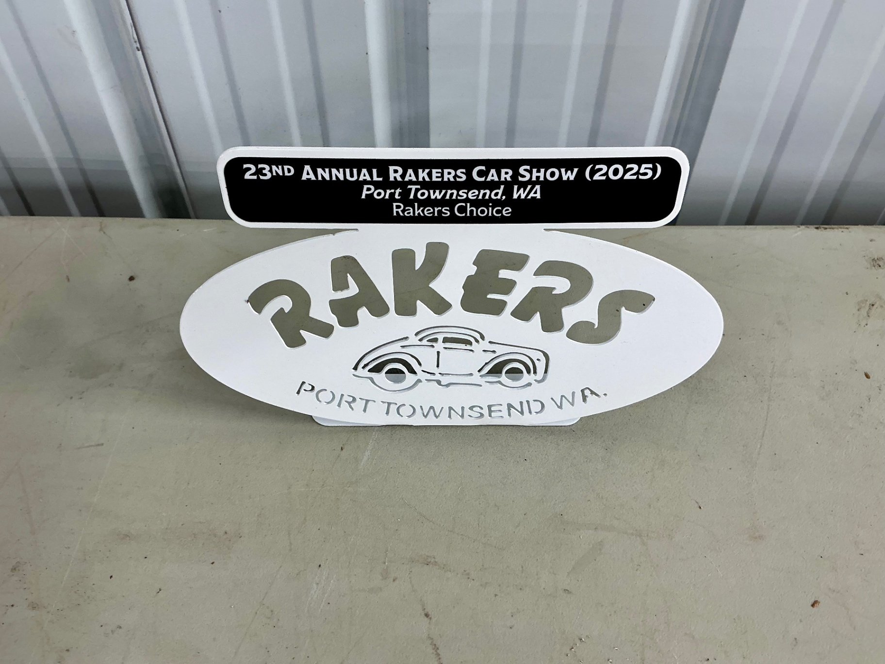 Racers memorabilia signs and a Mario Andretti decorative panel - image 3 of 6