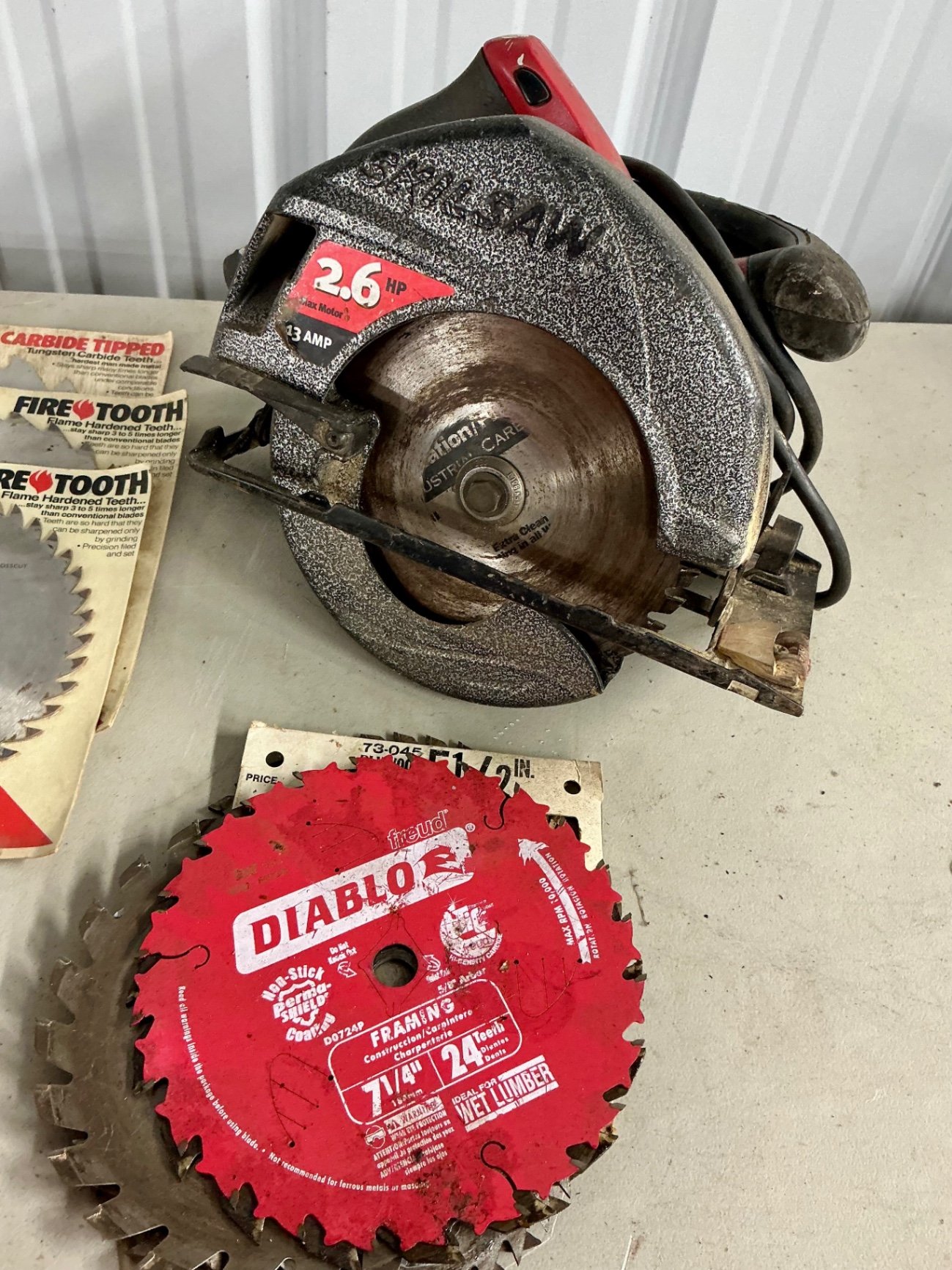 Assorted power tools and cutting blades - image 3 of 6