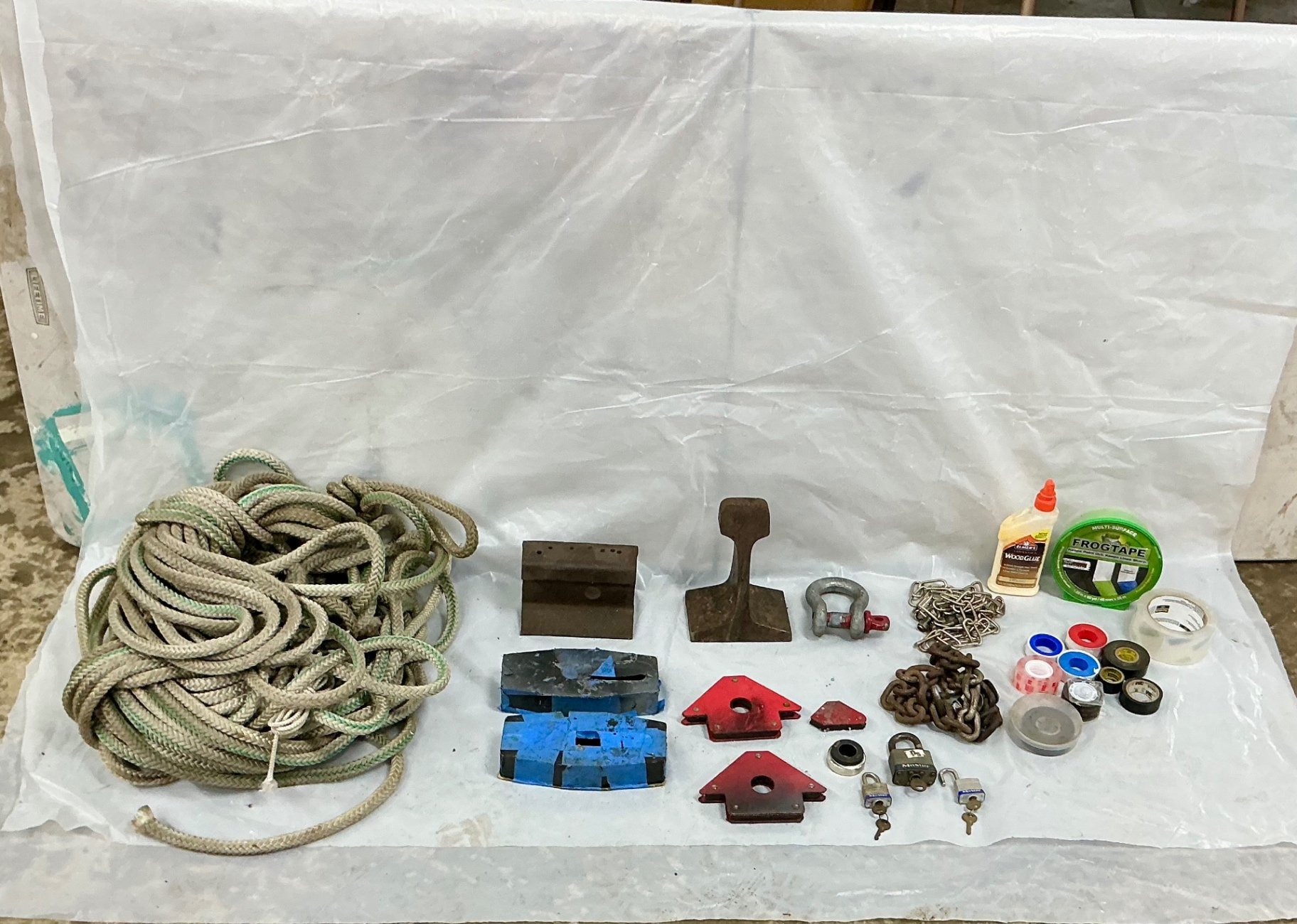 Assorted rope, hardware, and fasteners - image 1 of 5