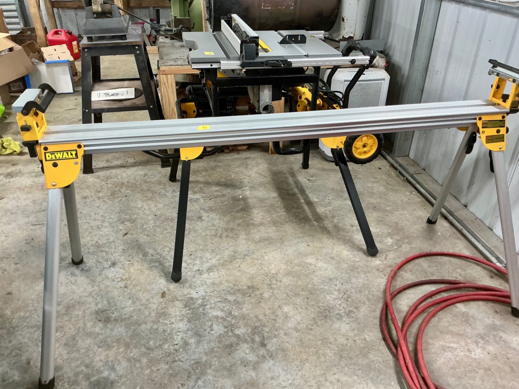 DeWalt heavy-duty miter saw stand with extendable rails - image 1 of 5