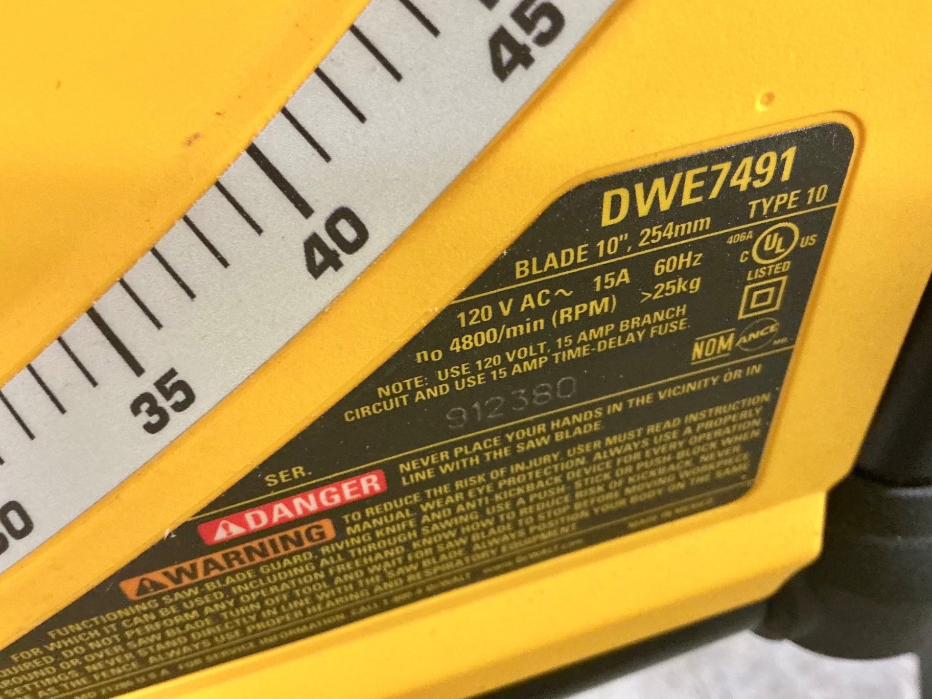 DeWalt DWE7491 10-Inch Portable Table Saw on Stand - image 5 of 5