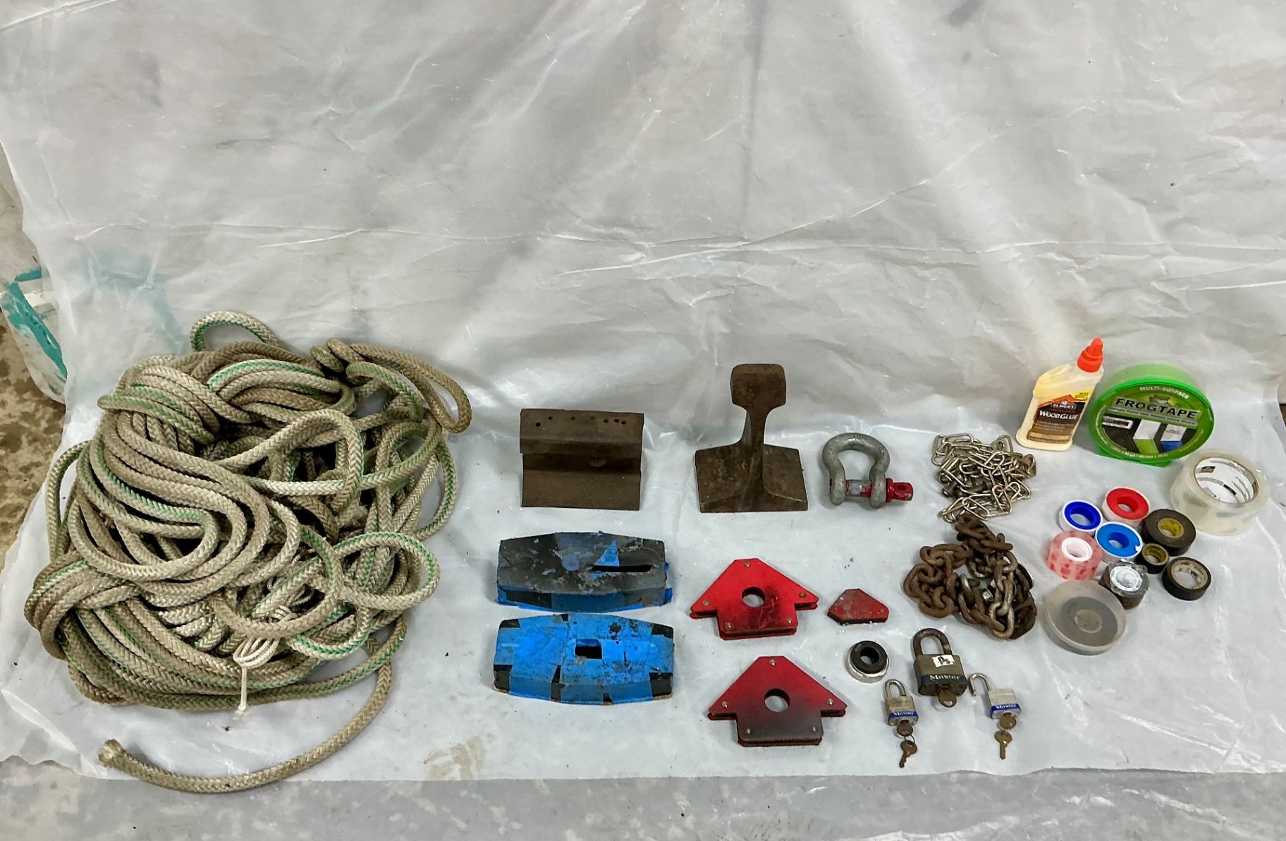 Assorted rope, hardware, and fasteners - image 2 of 5