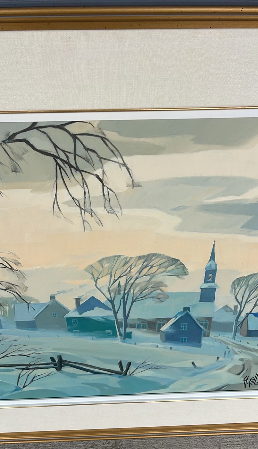Poudrerie Au Village Original Oil Painting St Gilles - image 6 of 14