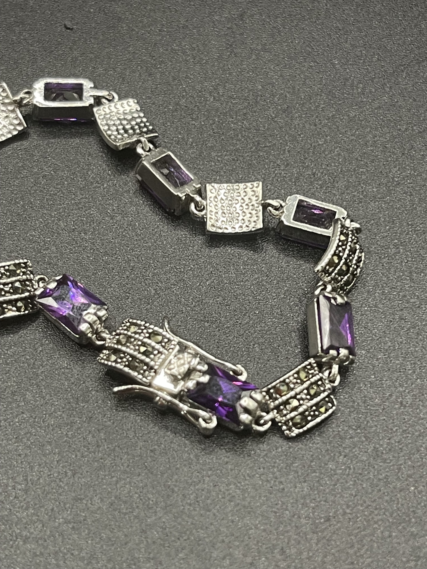 Purple Gem Silver bracelet - image 8 of 8