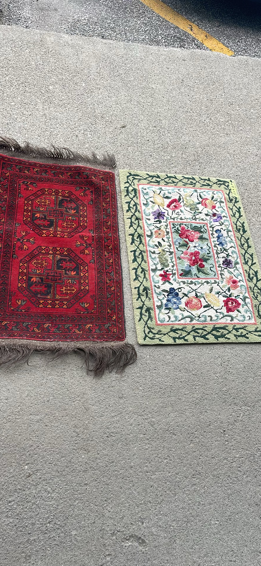 Afghan Agcha Wool Rug Floral Rug - image 1 of 10