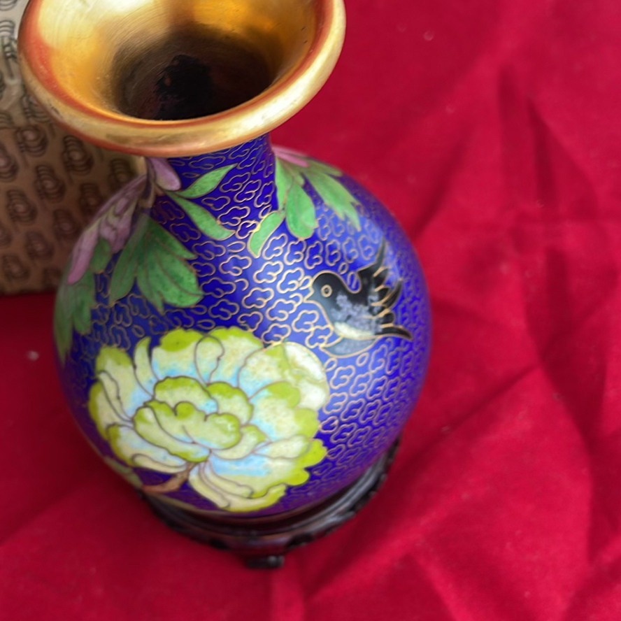 Chinese Cloisonne Enamel Pieces - image 6 of 12