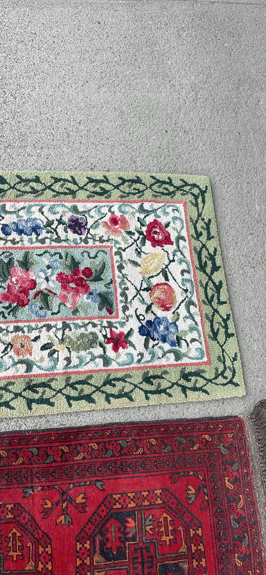 Afghan Agcha Wool Rug Floral Rug - image 4 of 10