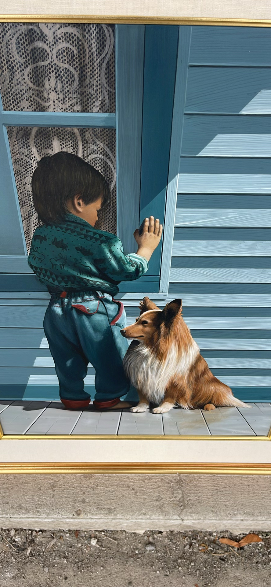 Daniel Plante 1991 Oil Painting “Gabriel & Riki” - image 4 of 13