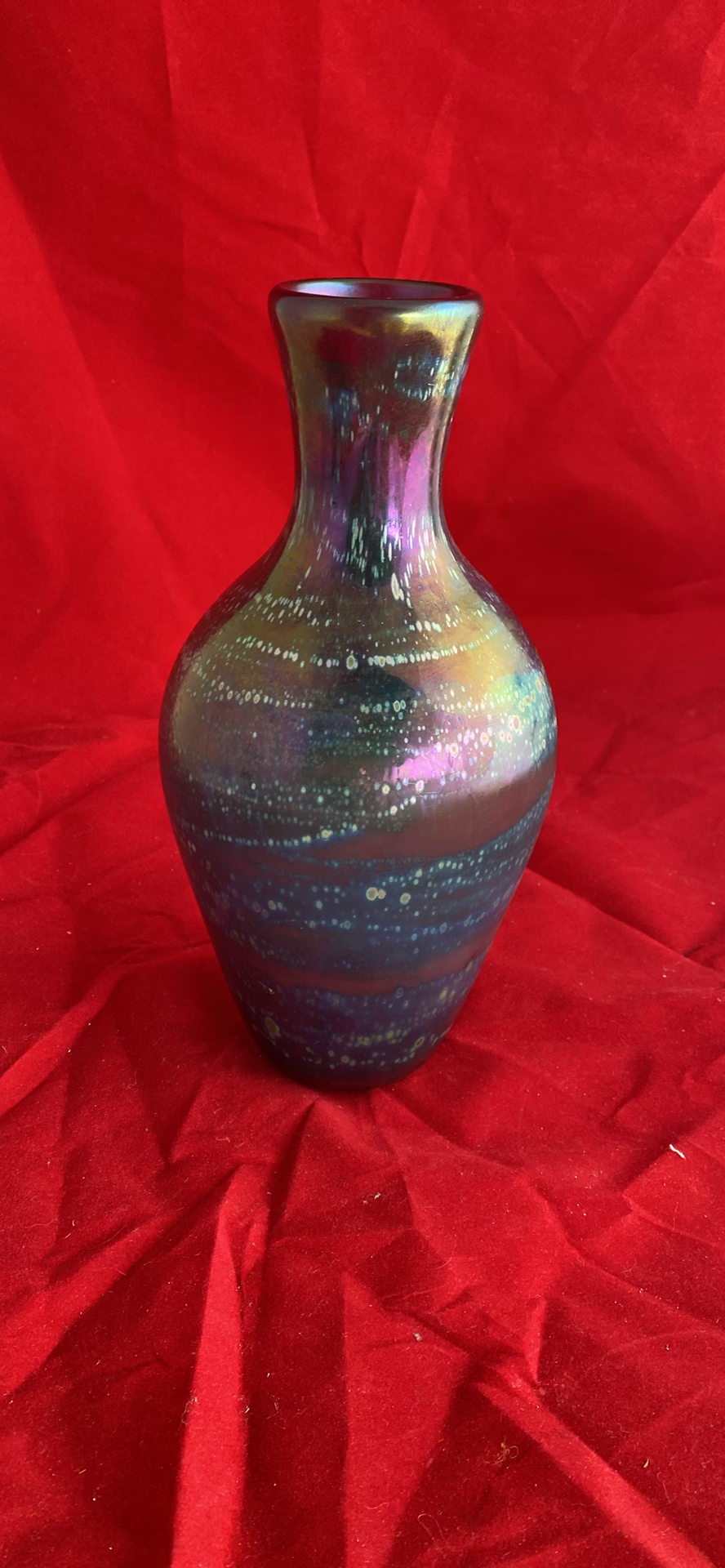 Jamie Sherman Large Vase, Robert Held Art Glass Vase And Blue Candlestick - image 11 of 15