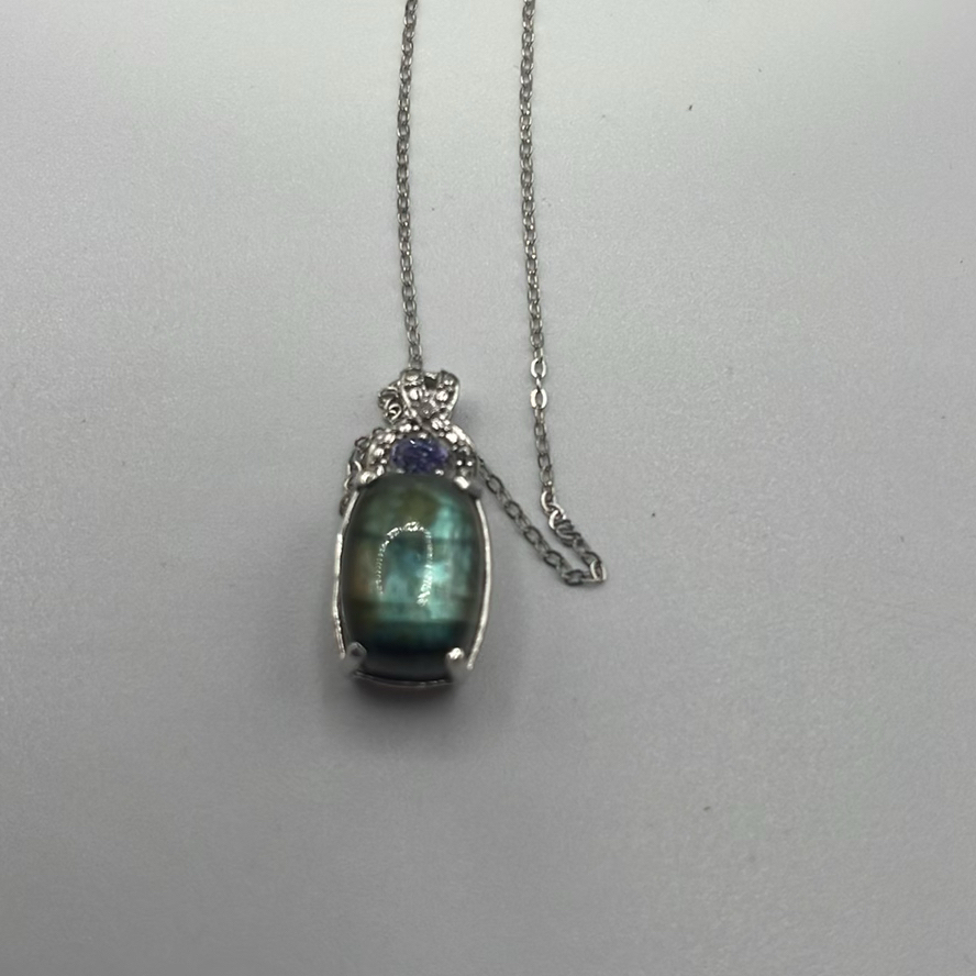 Chrysos 925 Silver Necklace And Pendant - image 3 of 13