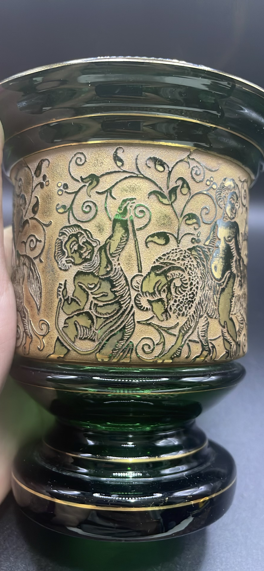 Moser Gilded Cameo Frieze Small Vase - image 3 of 8