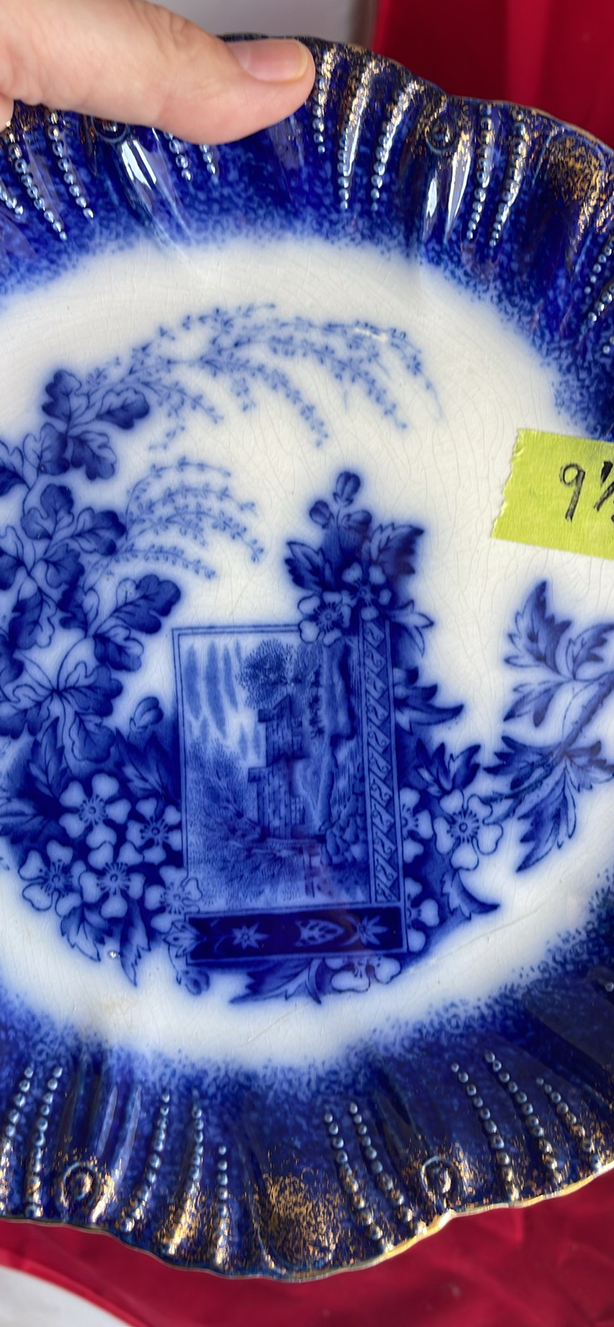 7 Antique Plates Including 2 Formosa And Spode 1815 Plate With Elephant  And Wooden Stands - image 3 of 22