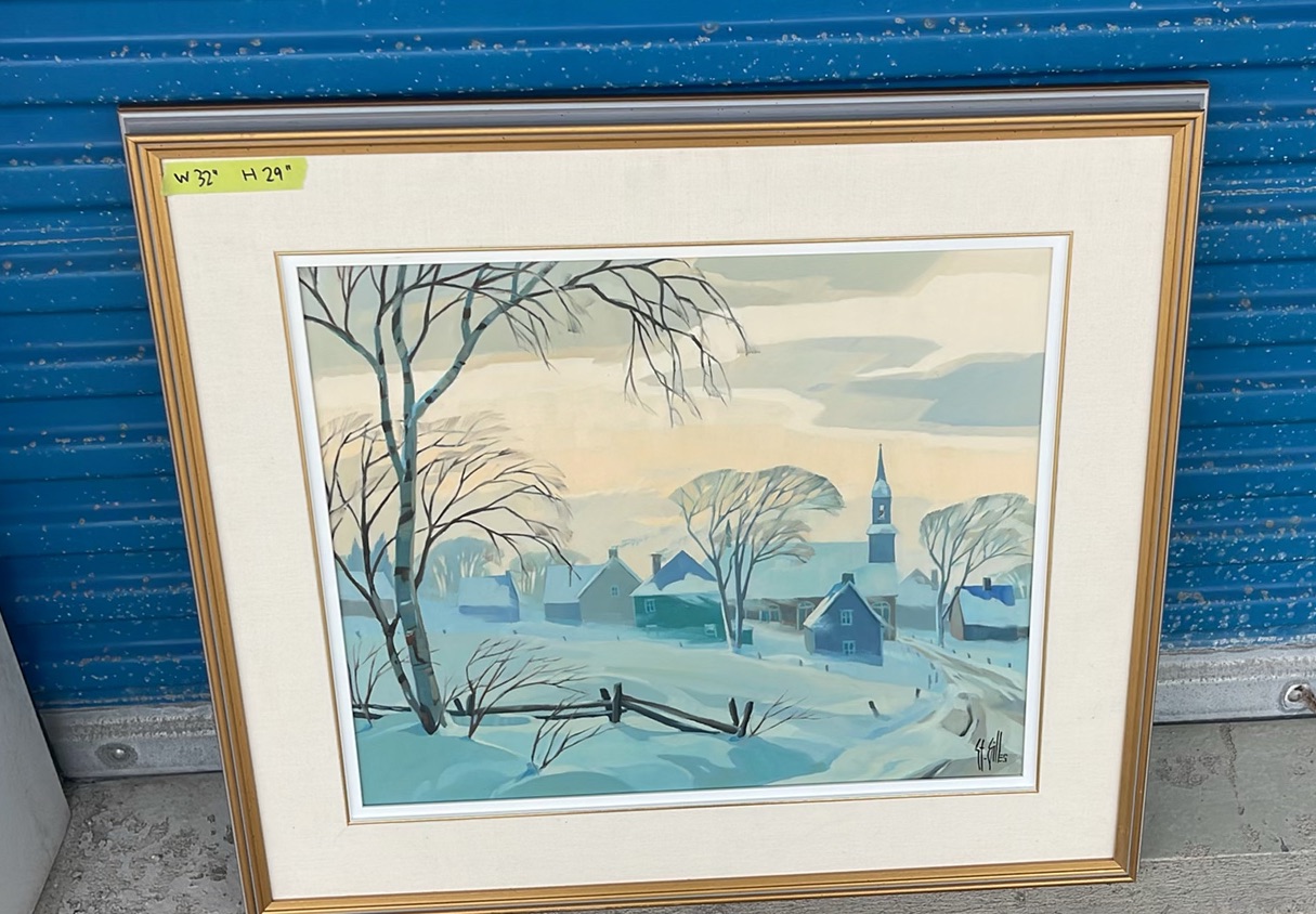 Poudrerie Au Village Original Oil Painting St Gilles - image 2 of 14
