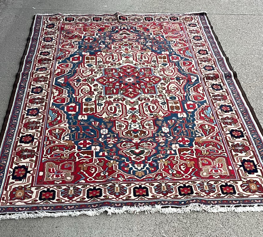 Vintage Persian Heriz Rug - image 1 of 8