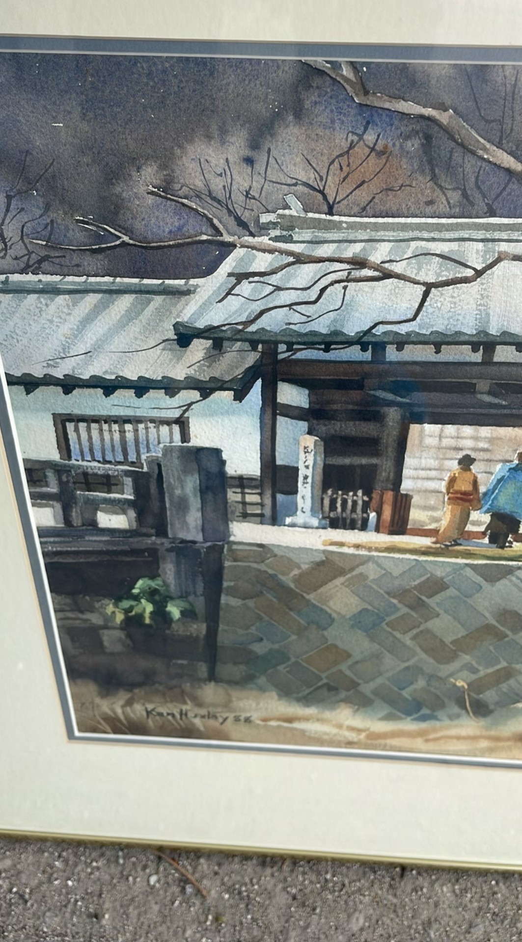 Omori, Japan Watercolour Ken Huxley 1988 - image 4 of 10