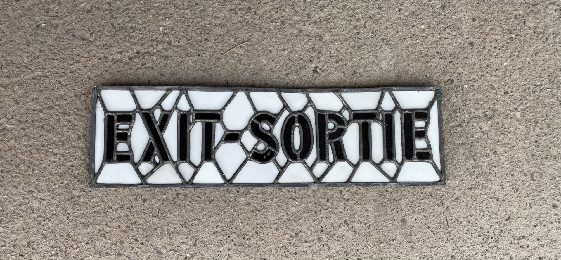 Tiffany Style Lamp Fixture and Stained Glass Exit sign - image 8 of 8