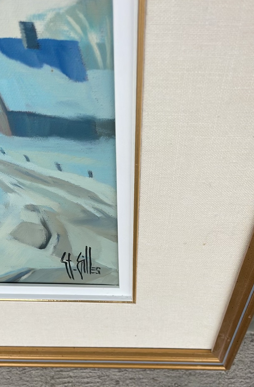 Poudrerie Au Village Original Oil Painting St Gilles - image 4 of 14