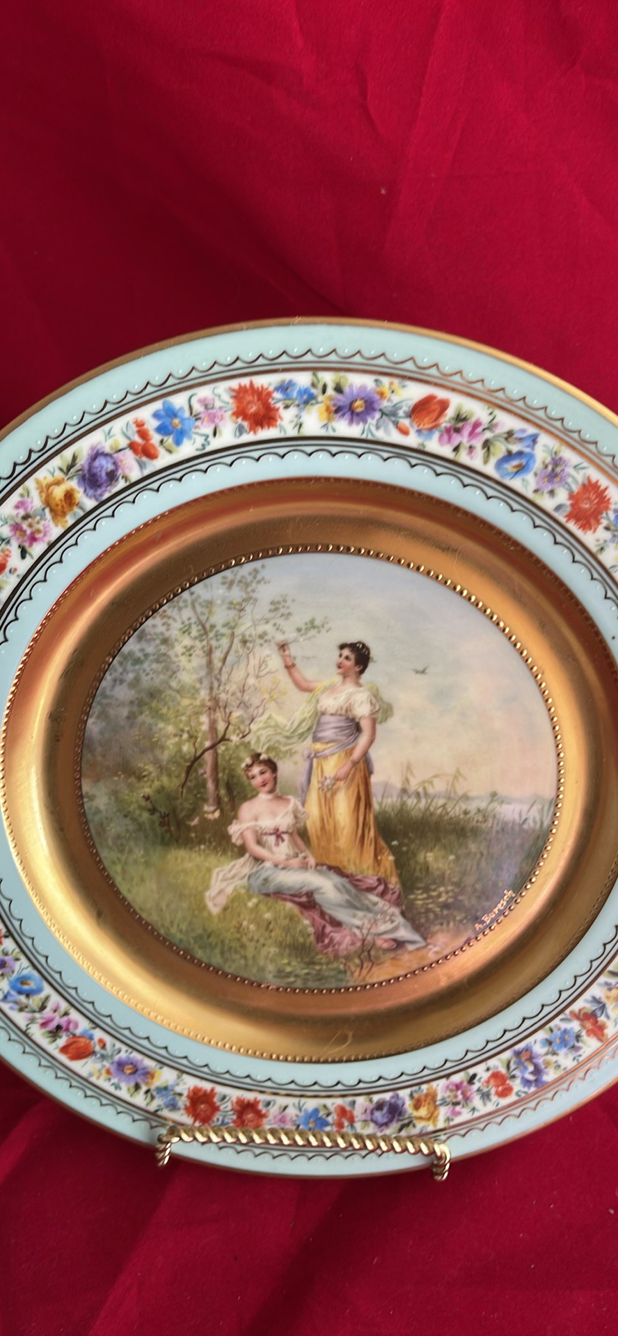 Antique Decorative Plates Including Royal Vienna - image 13 of 14