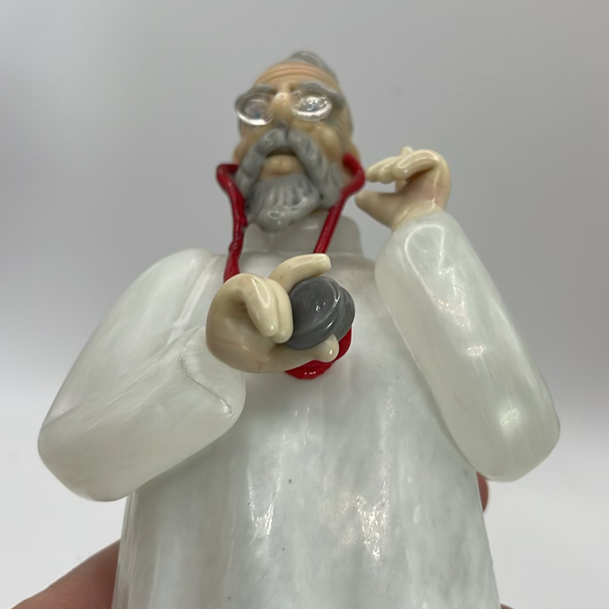 Vintage Bohemian Art Glass Figurine of a Doctor - image 8 of 8