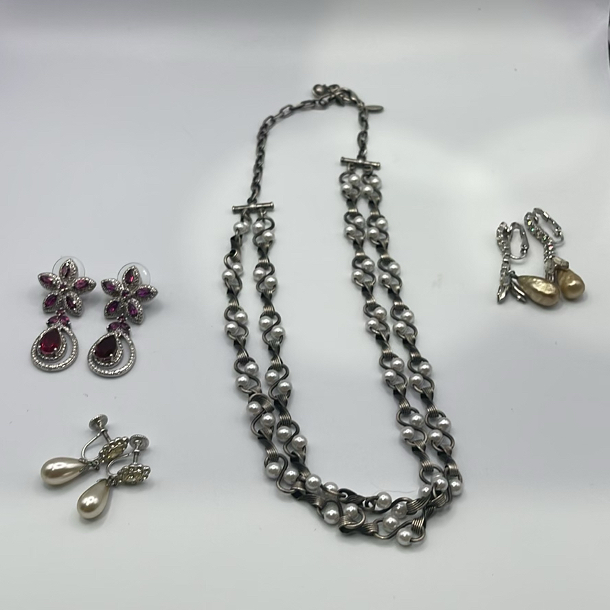 Vintage Necklace And Earrings - image 1 of 19
