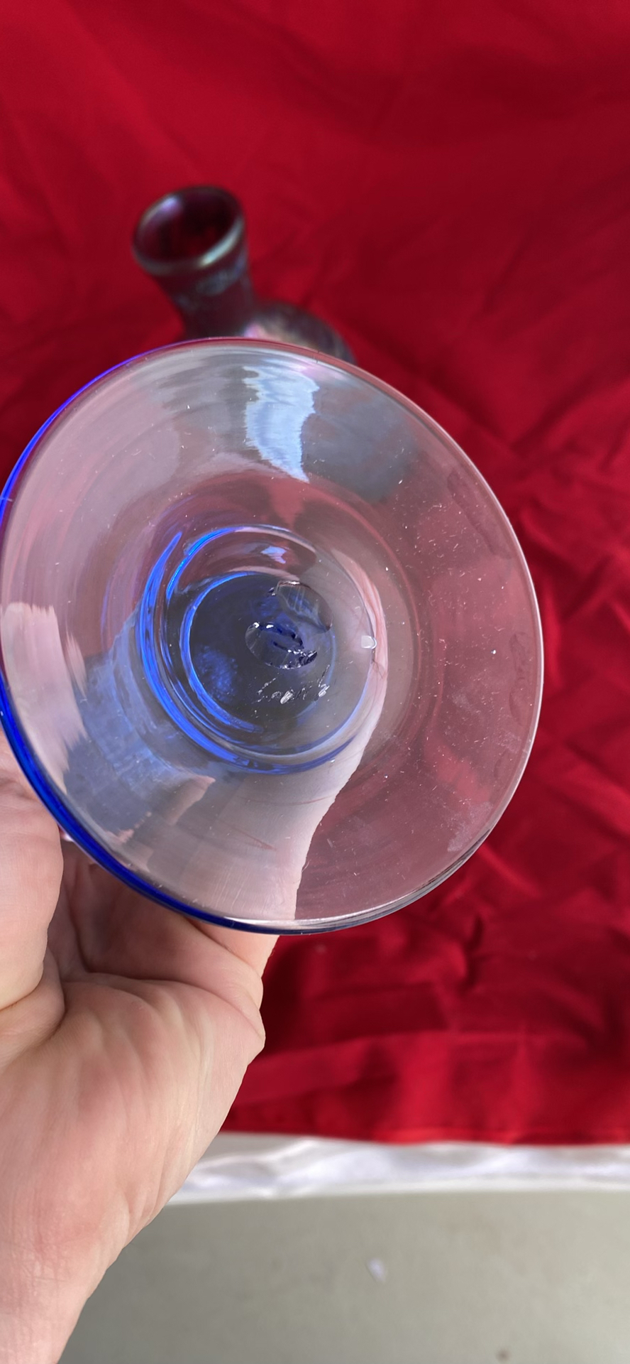 Jamie Sherman Large Vase, Robert Held Art Glass Vase And  Blue Candlestick - image 10 of 15