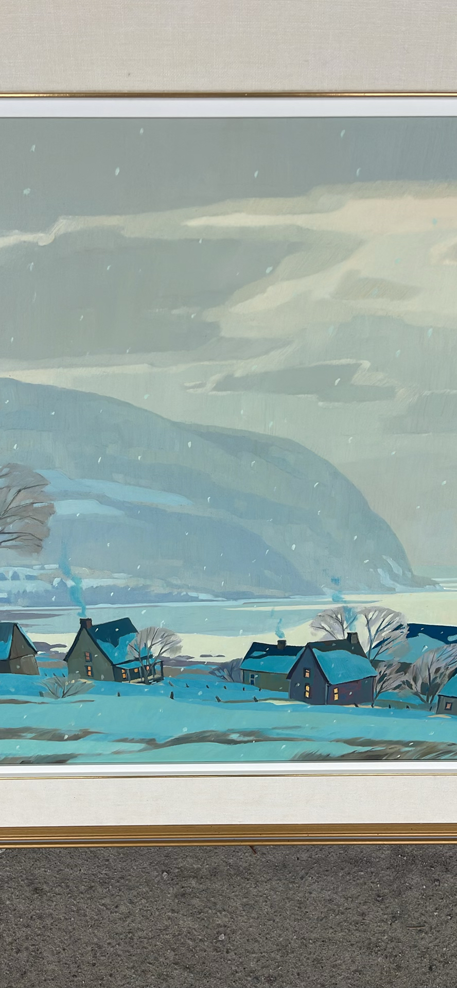Neige Au Matin-Charlevoix 24 X 30 Oil Painting St-Gilles - image 5 of 14