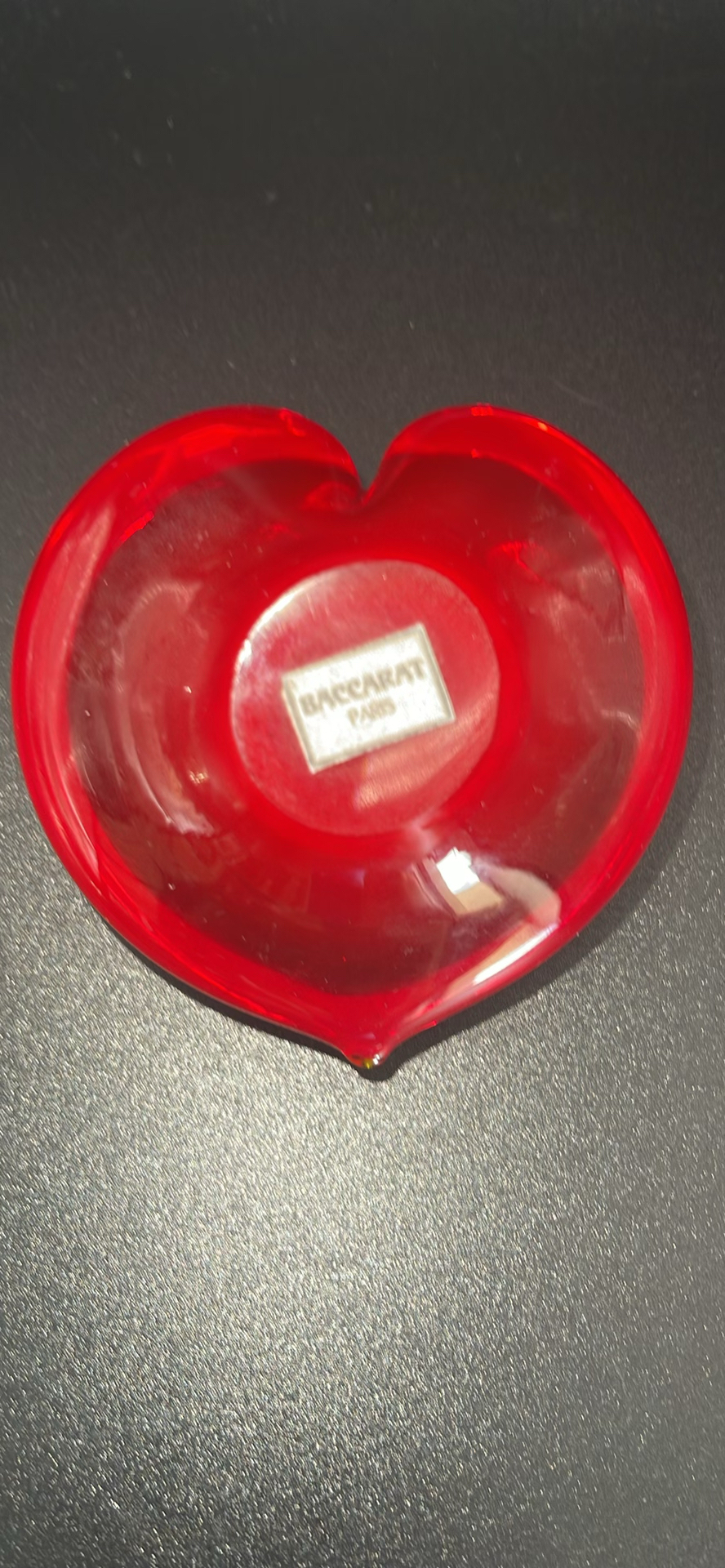 Baccarat Red Puffy Heart Paperweight - image 7 of 7