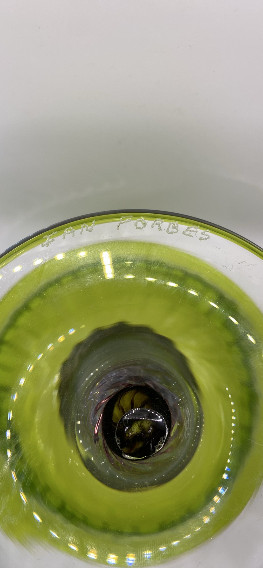 Green glass art from Ian Forbes and Robert Held - image 6 of 10