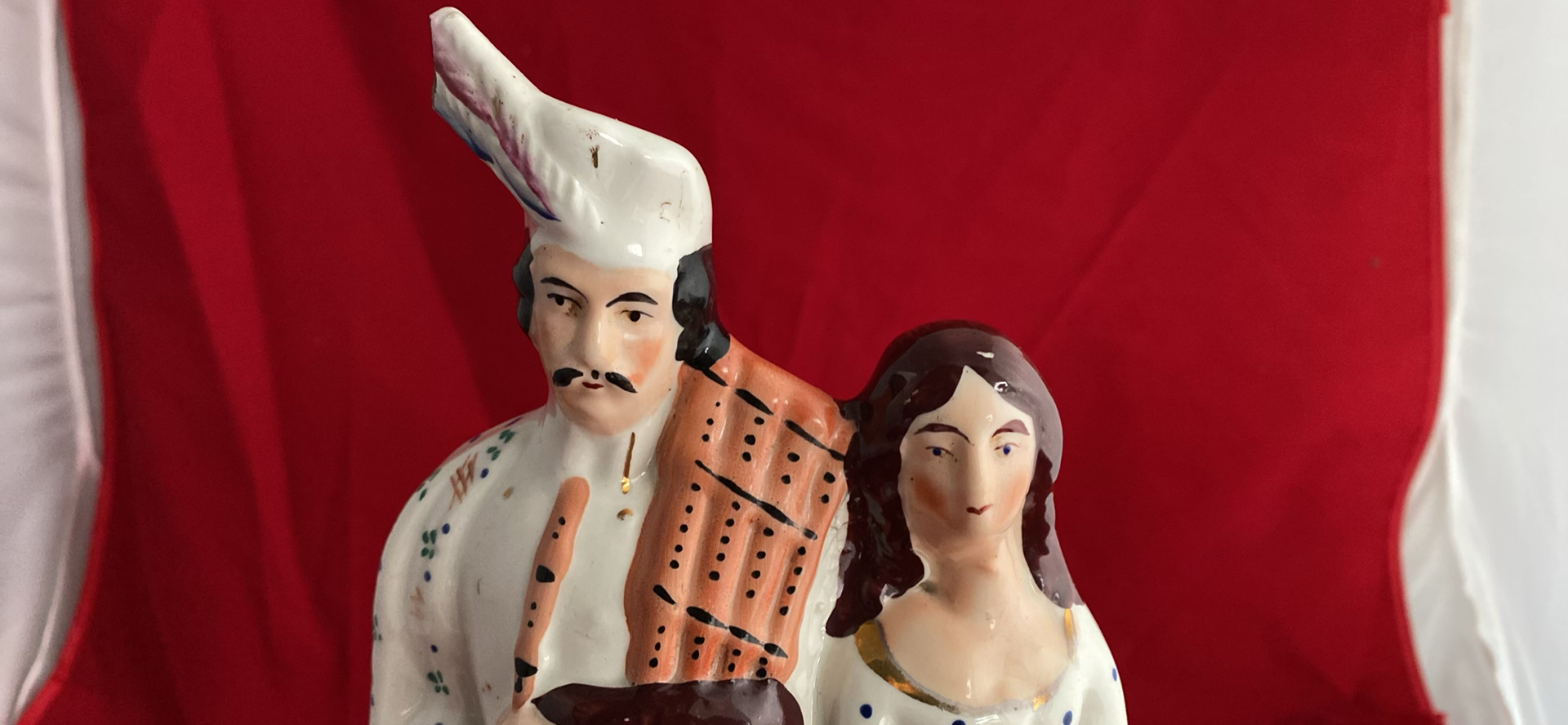 Antique Staffordshire Figurine and English Ceramic Musical Mug - image 4 of 16