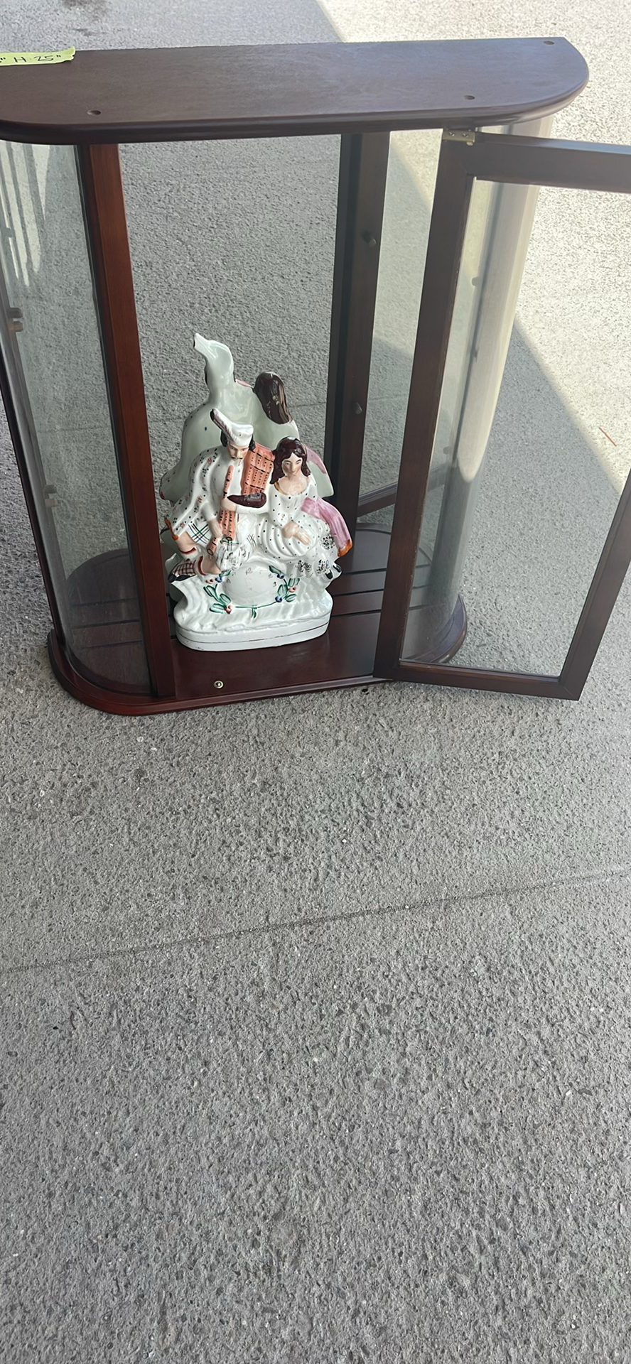 Wood and Glass Curio Display Cabinet - image 5 of 6