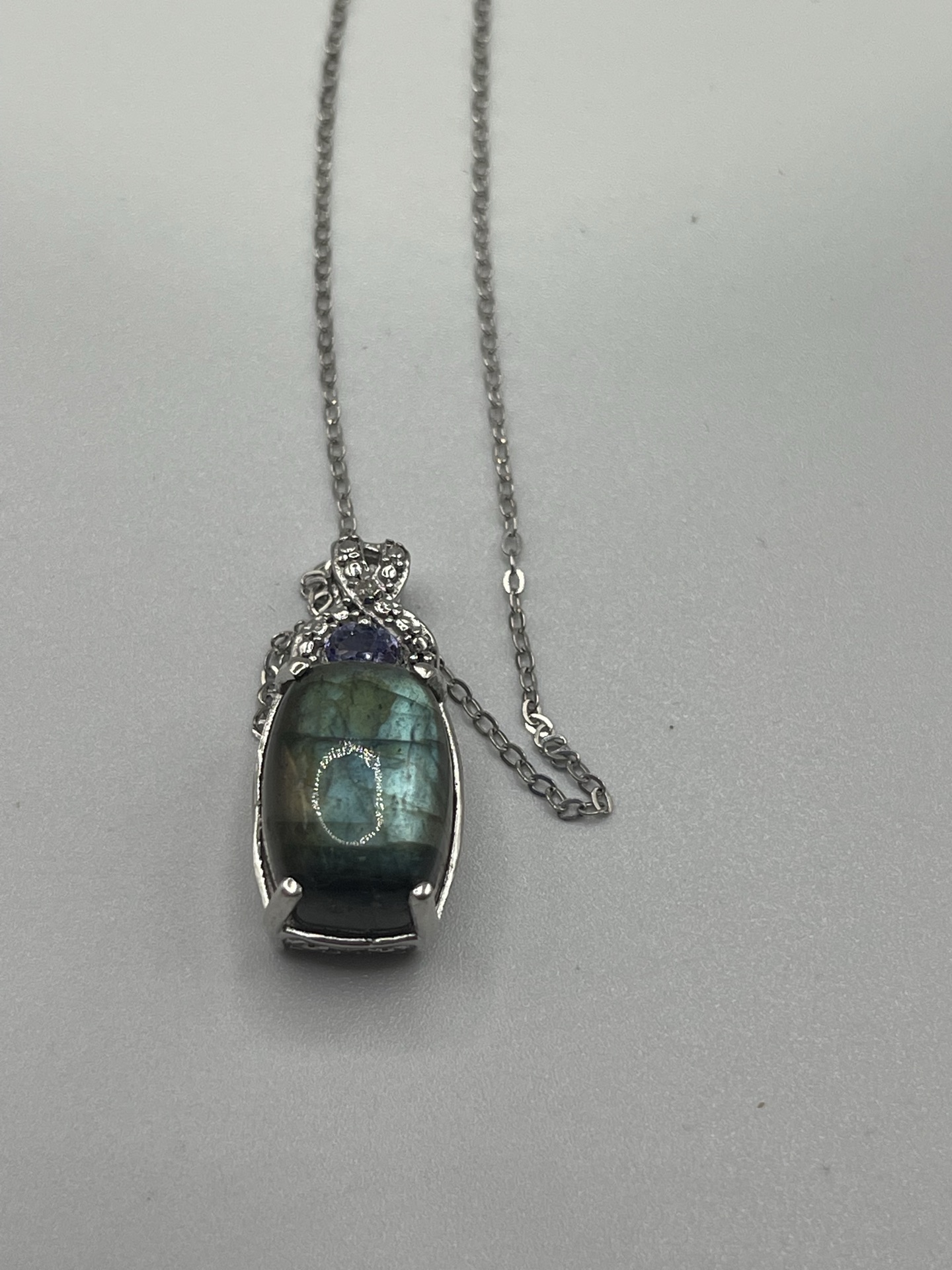 Chrysos 925 Silver Necklace And Pendant - image 4 of 13