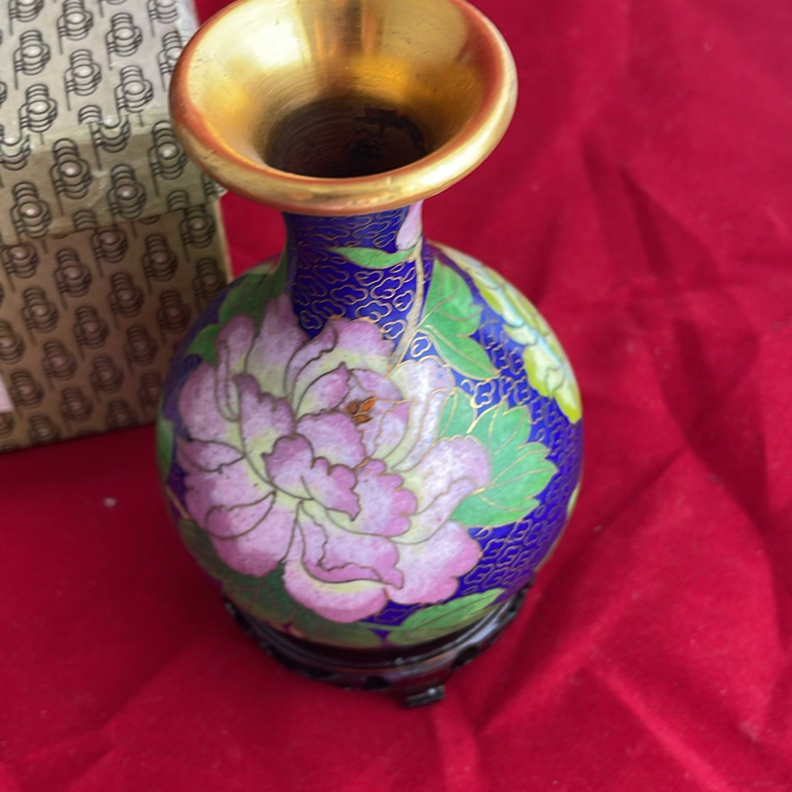 Chinese Cloisonne Enamel Pieces - image 5 of 12