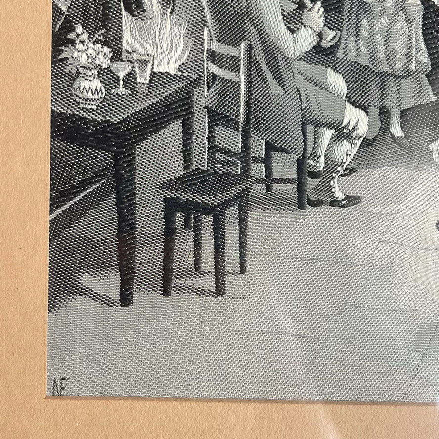 French Silk Tapestry By A. Perez, Petit Point Needlepoint And Metal Picture Frame - image 16 of 21